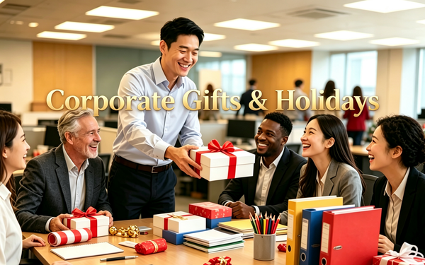 Corporate fragrance gifts and holiday presentation